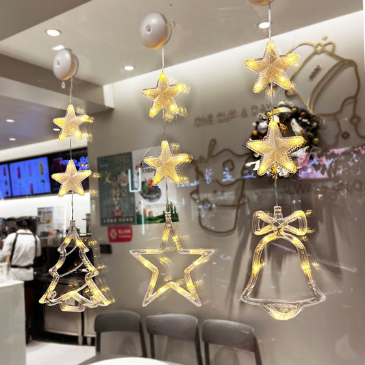 Christmas Decoration Atmosphere Suction Cup Painted LED Light